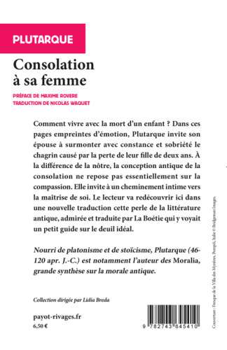 Consolation à sa femme